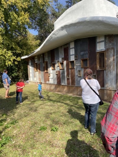 The side of the Cowboy hat