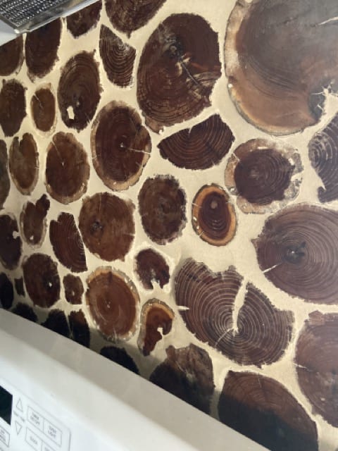 Wood accent wall