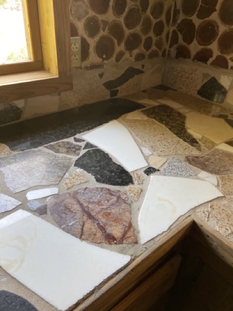 pieces of granite to make a counter top
