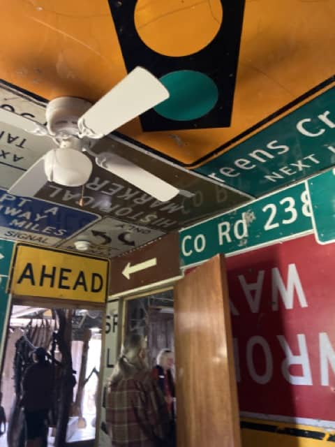 reclaimed street signs