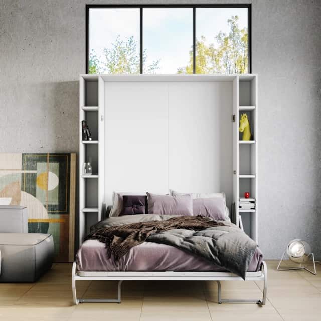 DIY FULL MURPHY BED KIT - EASY TO FOLLOW 7 STEP-BY-STEP GUIDE 21 smal murphy library