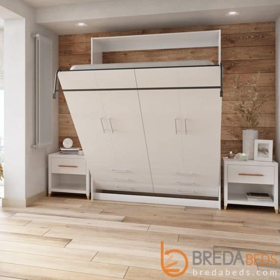 HOW TO BUY A MURPHY BED FOR SMALL ROOMS - COMPREHENSIVE GUIDE 3 wall mount murphy bed opening up
