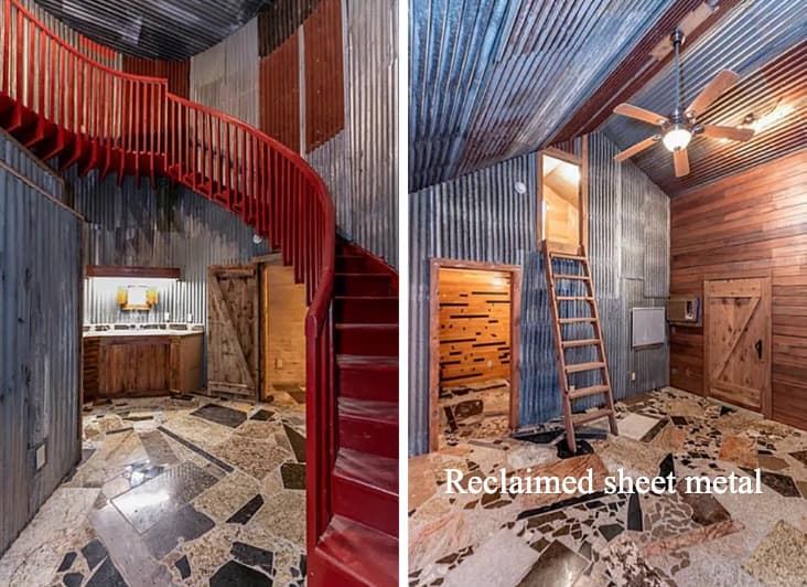 Reclaimed sheet metal