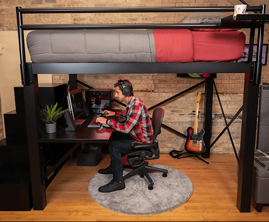 7 BEST QUEEN LOFT BEDS FOR ADULTS - RECLAIM YOUR SPACE 4 Queen Loft Bed Francis Lofts & Bunks