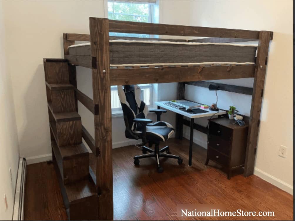 7 BEST QUEEN LOFT BEDS FOR ADULTS - RECLAIM YOUR SPACE 13 The-Brute-NationalHomeStore-com