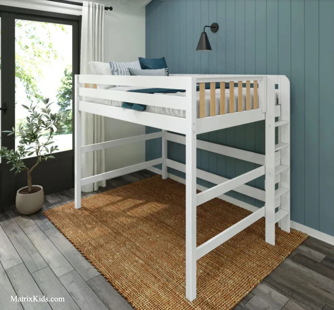 7 BEST QUEEN LOFT BEDS FOR ADULTS - RECLAIM YOUR SPACE 5 Modern Queen High Loft bed