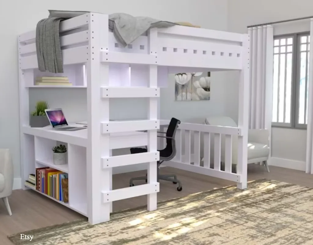 14 CLEVER SPACE SAVING BEDS FOR YOUR SMALL SPACE 10 DIY Queen loft plans from Etsy