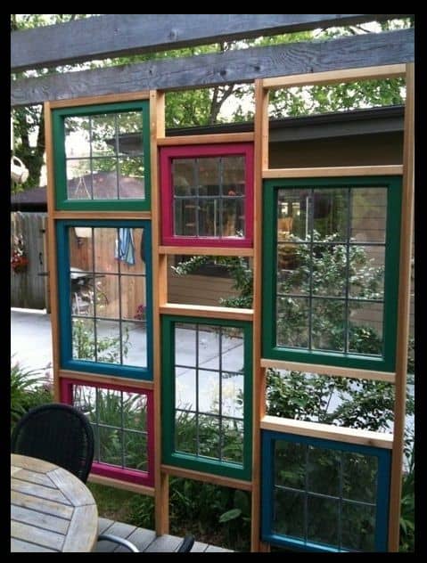 27 PRACTICAL STUDIO APARTMENT ROOM DIVIDER IDEAS TO CREATE MULTIPLE ROOMS 3 Refurbished windows as a divider