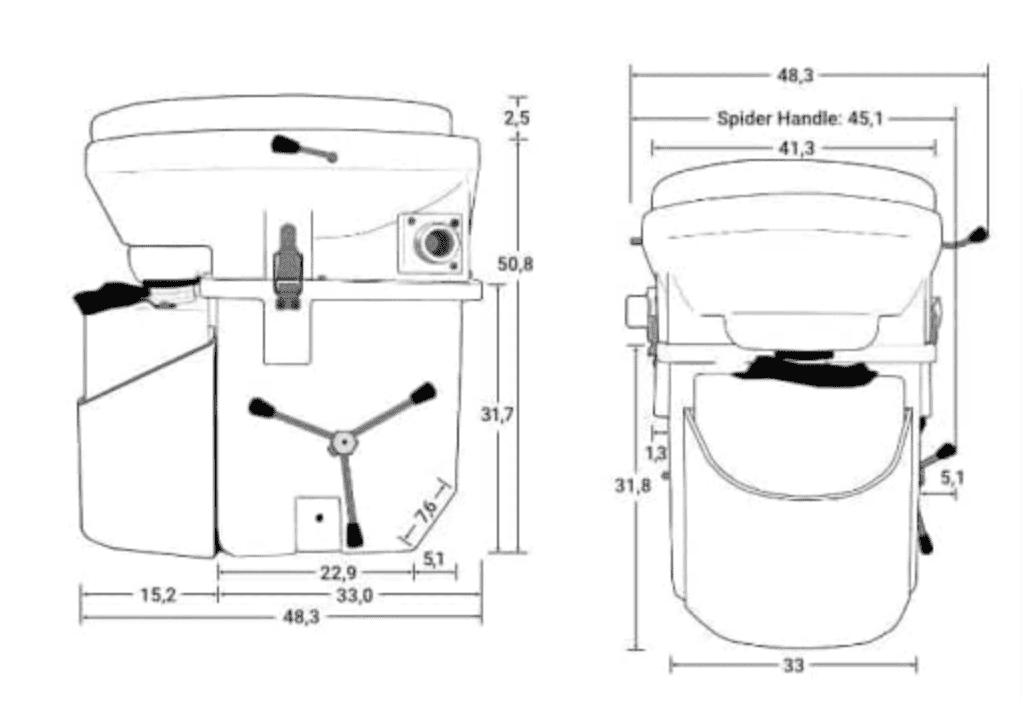 THE 4 BEST COMPOSTING TOILETS FOR RVS AND CAMPER VANS 11 Nature-s-Head-Self-Contained-Composting-Toilet-with-Close-Quarters-Spider-Handle-Design-Incinerating-Toilet-Amazon-com
