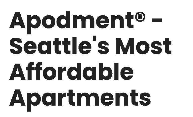 MICRO-APARTMENTS: THE EXCITING FUTURE OF COMPACT LIVING & APODMENTS 1 Seattle-s-Most-Affordable-Apartments-Studios-aPodment®