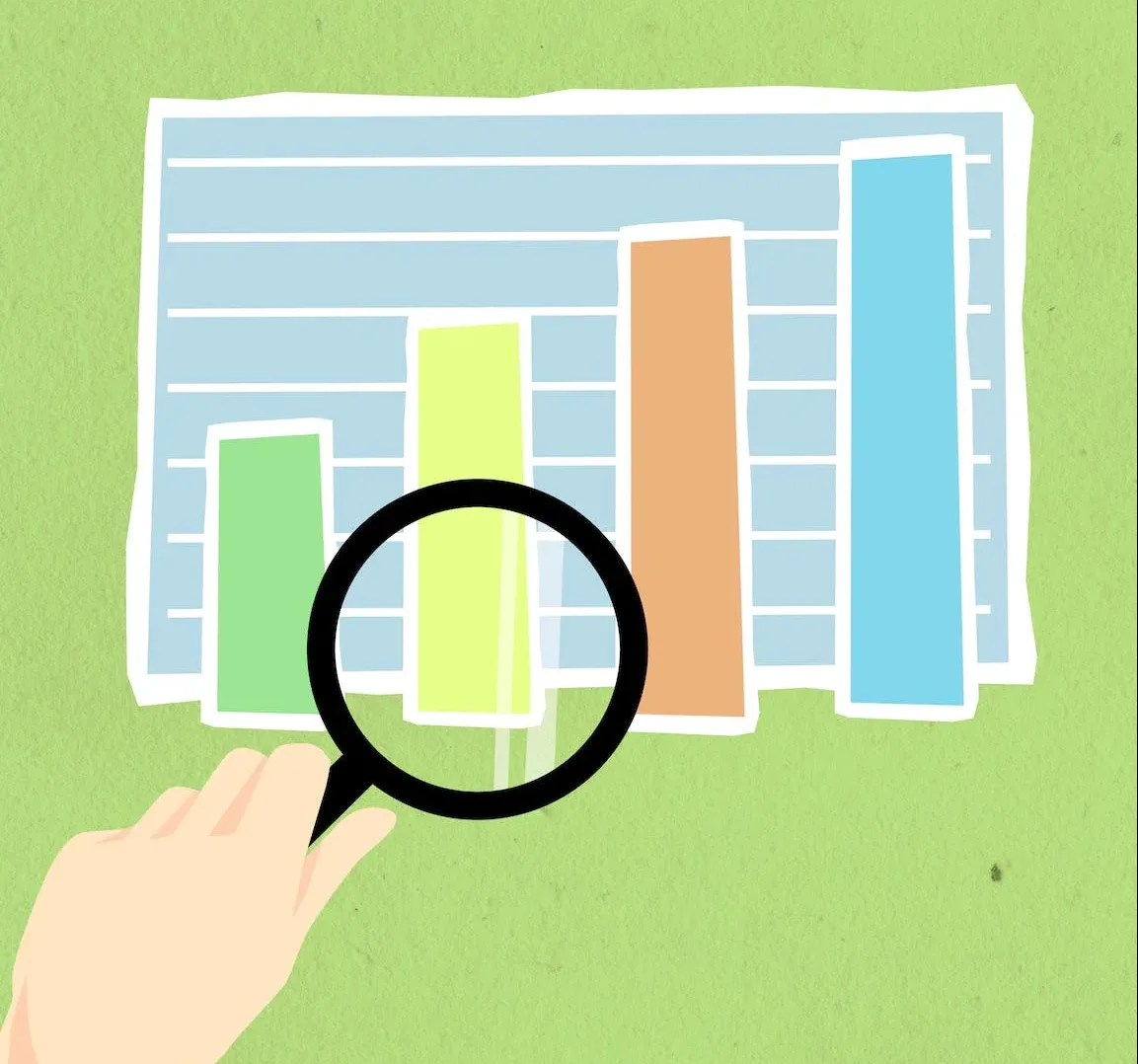 89 TINY HOME STATISTICS & FACTS: EXPLORE TINY HOME MARKET TRENDS 2 Cutout paper appliques of hand with magnifier and chart