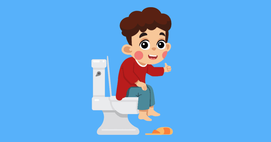 COMPOSTING TOILET CLEANING & MAINTENANCE: MAKE IT EASY AND NOT GROSS 5 little boy sitting on the toilet