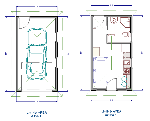 1 car garage conversion back door