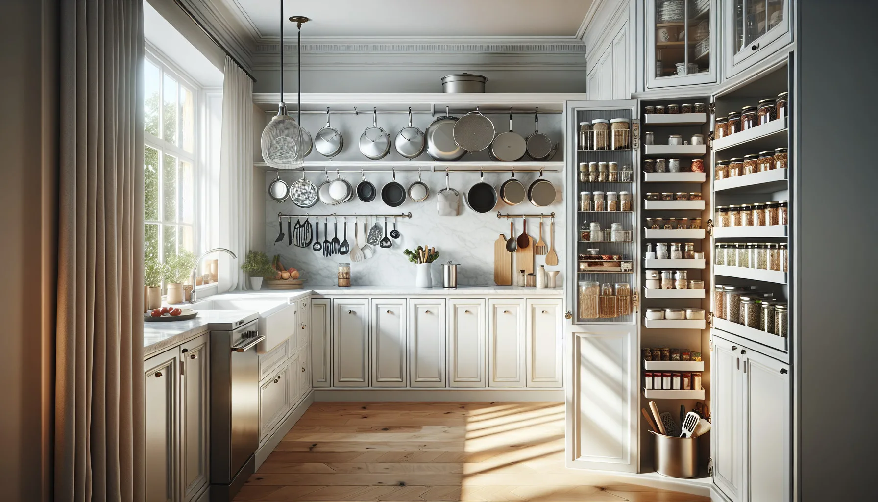 AN EFFICIENCY KITCHEN: DESIGN TIPS & IDEAS TO MAXIMIZE SPACE 28 Decluttered kitchen with optimized storage space