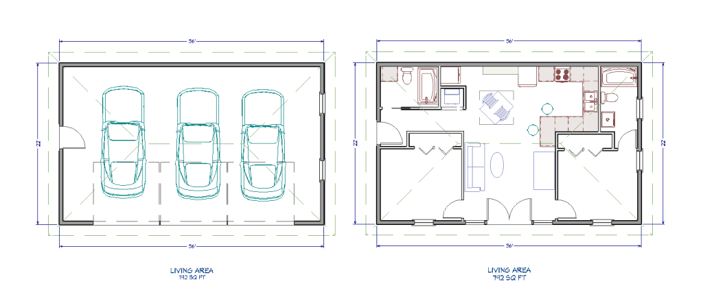 3 car garage conversion side door