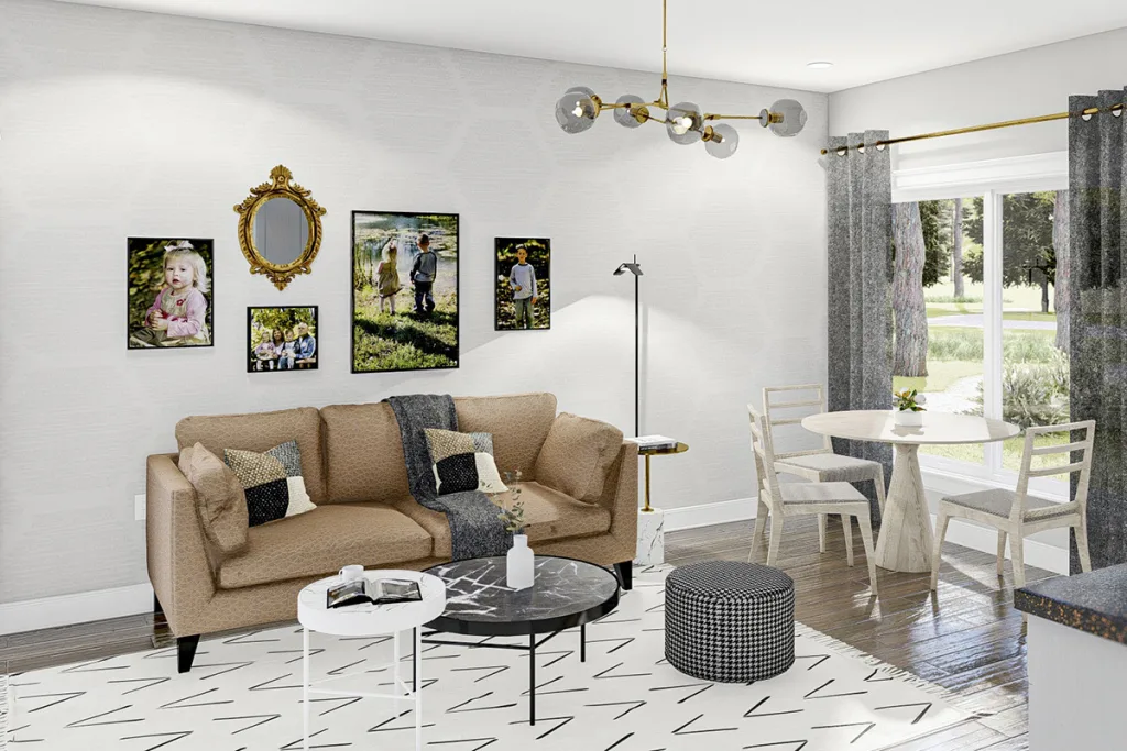 THE BEST ADU PLANS UNDER 500 SQ FT: TINY LIVING, BIG STYLE 82 485 sq ft Cabin Retreat living and dining