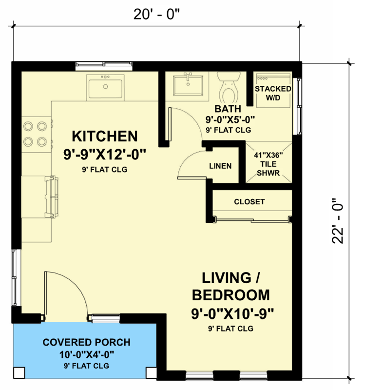 THE BEST ADU PLANS UNDER 500 SQ FT: TINY LIVING, BIG STYLE 21 AD 399 sf adu floor plan