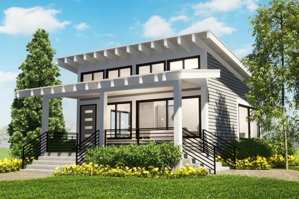 THE BEST ADU PLANS UNDER 500 SQ FT: TINY LIVING, BIG STYLE 49 AD 499 ADU with office front