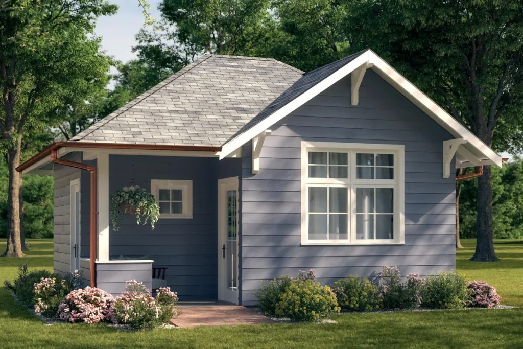THE BEST ADU PLANS UNDER 500 SQ FT: TINY LIVING, BIG STYLE 30 AD backyard cottage office front view