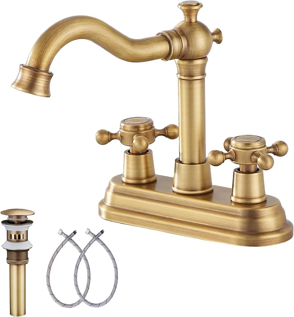 29 SMALL RUSTIC BATHROOM IDEAS ON A BUDGET YOU WILL LOVE 27 Bathroom Faucet Antique Brass Vanity Faucet Amazon