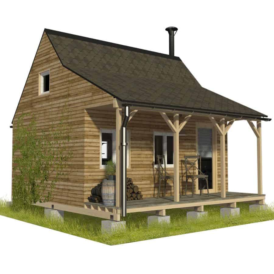 THE BEST ADU PLANS UNDER 500 SQ FT: TINY LIVING, BIG STYLE 16 Chloe front view