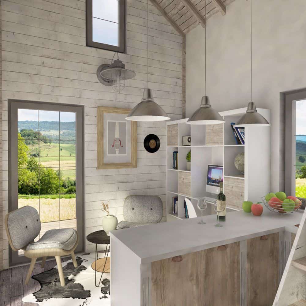 THE BEST ADU PLANS UNDER 500 SQ FT: TINY LIVING, BIG STYLE 71 Lori living and kitchen