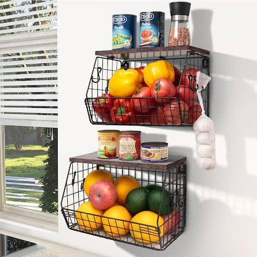 WHAT IS A TINY HOUSE? THE AFFORDABLE HOUSING OPTION EXPLAINED IN 2024 42 Stackable Wall Mounted Fruit Basket of Smooth Wood Lid with 4 Banana Hanger Hooks, Metal Kitchen Counter Organizer for Snack, Fruit and Vegetable Storage,