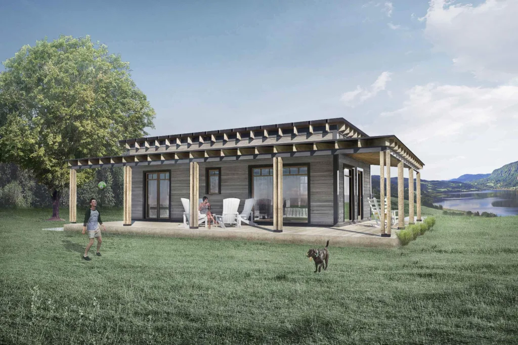 THE BEST ADU PLANS UNDER 500 SQ FT: TINY LIVING, BIG STYLE 74 Truoba Mini 117 front view