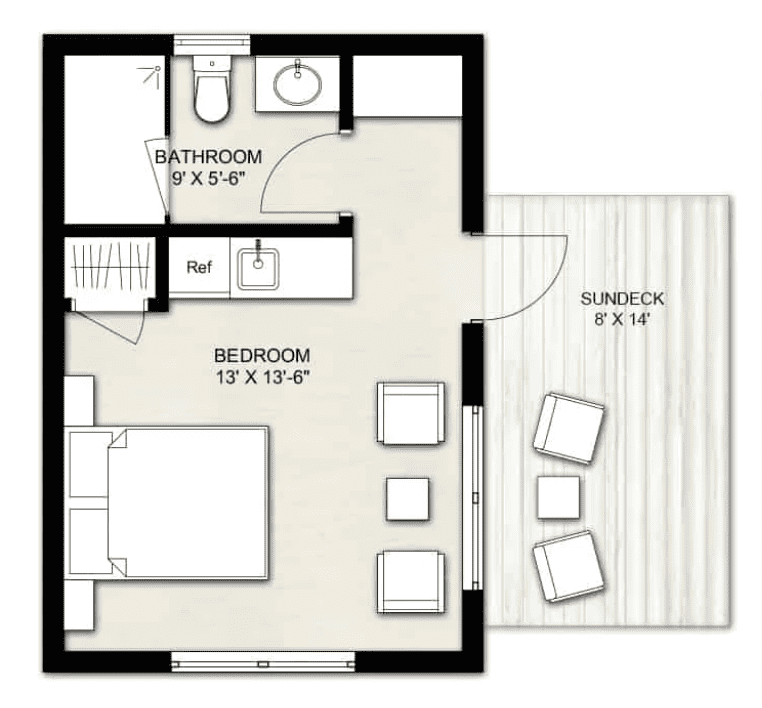 THE BEST ADU PLANS UNDER 500 SQ FT: TINY LIVING, BIG STYLE 17 Truoba-Mini-121-ADU-floor-plan