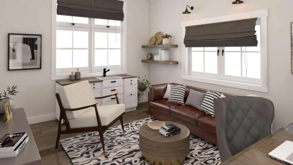 THE BEST ADU PLANS UNDER 500 SQ FT: TINY LIVING, BIG STYLE 27 ad backyard cottage office kitchen space