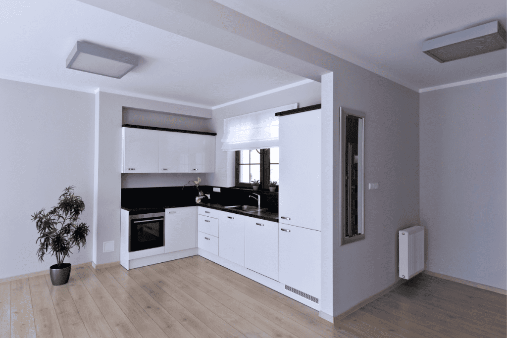 AN EFFICIENCY KITCHEN: DESIGN TIPS & IDEAS TO MAXIMIZE SPACE 5 kitchenette with similar colors