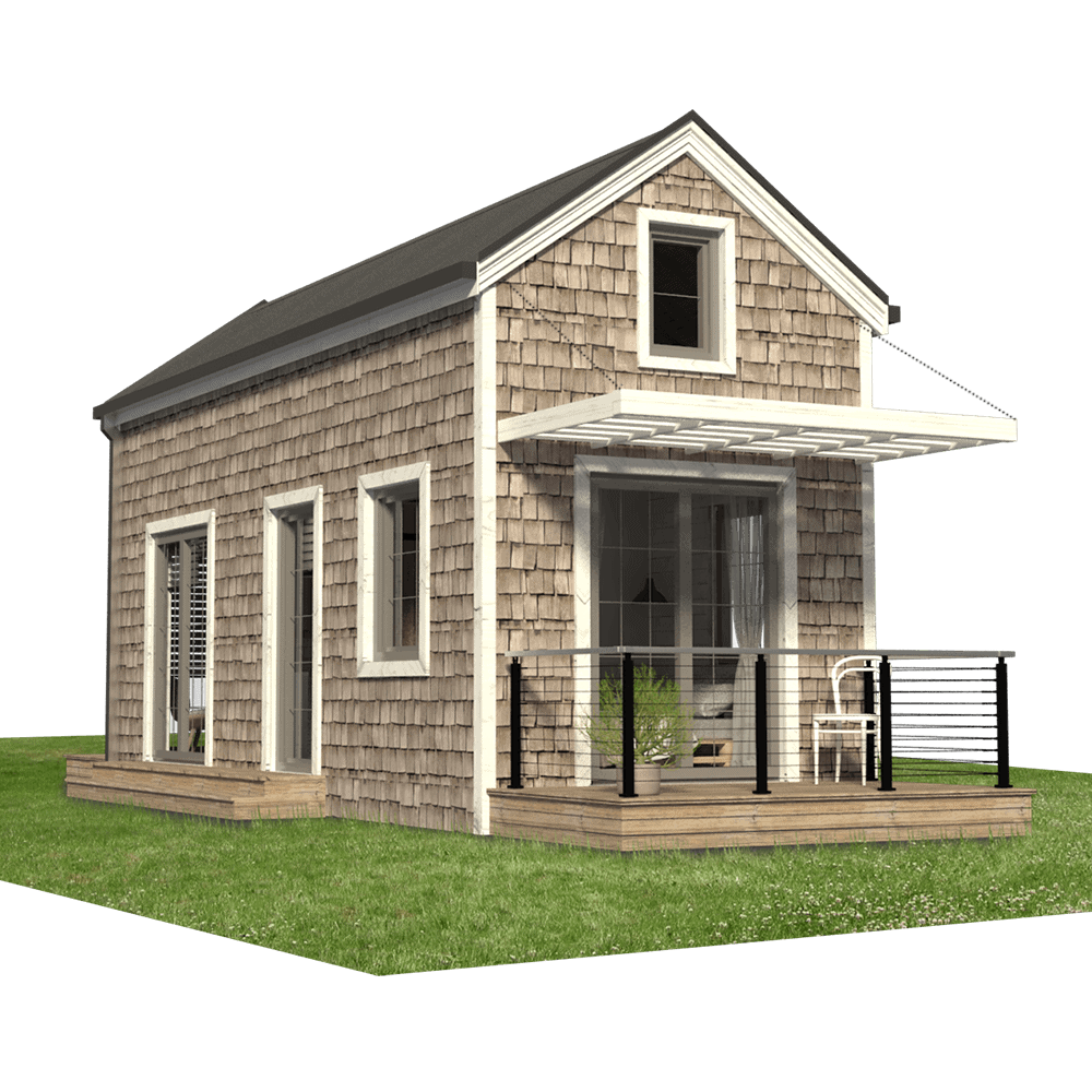 THE BEST ADU PLANS UNDER 500 SQ FT: TINY LIVING, BIG STYLE 66 lori front view