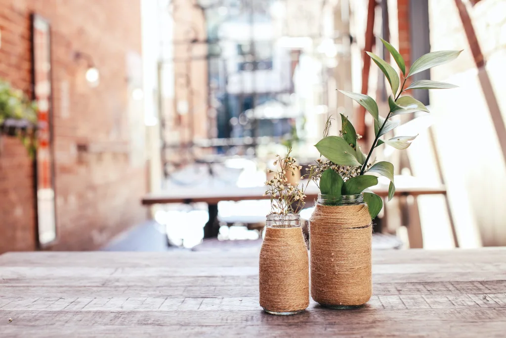 29 SMALL RUSTIC BATHROOM IDEAS ON A BUDGET YOU WILL LOVE 22 Plants in Glass Jars