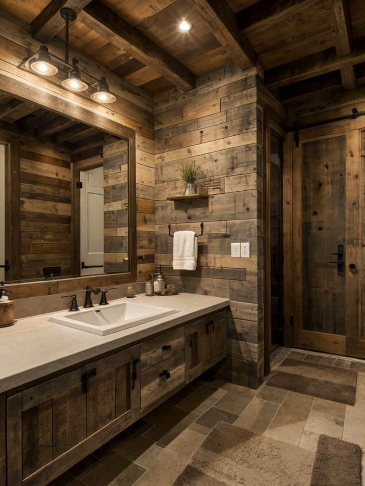 29 SMALL RUSTIC BATHROOM IDEAS ON A BUDGET YOU WILL LOVE 2 word image 505758 3 jpeg