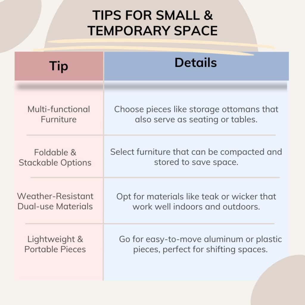 20 SMALL PATIO FURNITURE IDEAS TO MAKE A BIG IMPACT 1 Small patio furniture tips