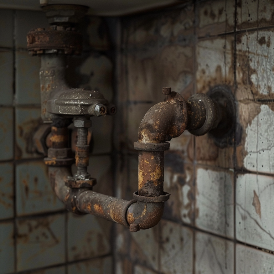11 EASY TINY HOUSE PLUMBING MAINTENANCE TIPS THAT ANYONE CAN DO 7 rusty pipes